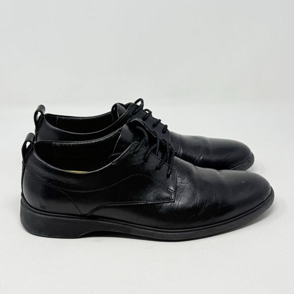Amberjack The Original Shoes Mens 9 M Black Leather Derby Casual Office Lace Up main image 8